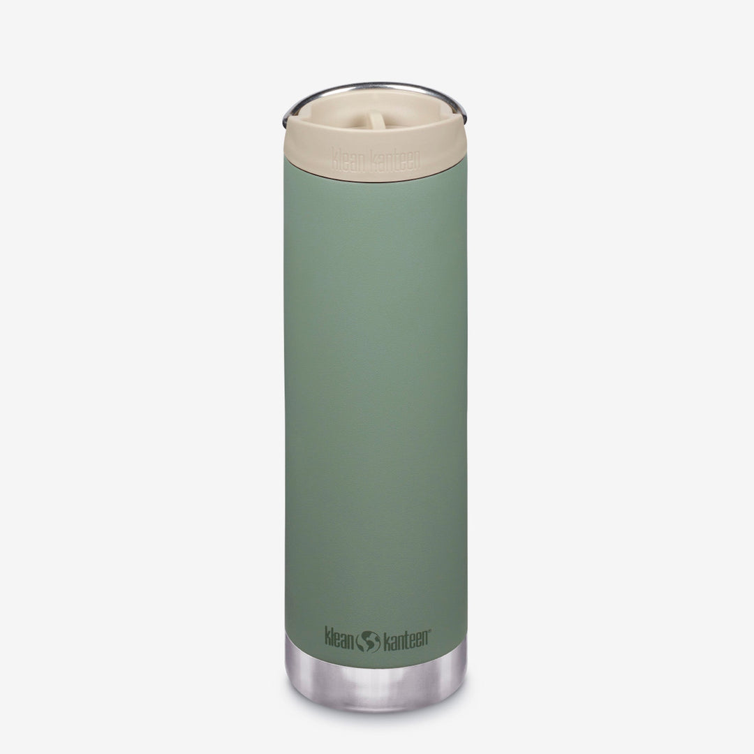 Stainless Klean Kanteen 20oz TKWide with Cafe Cap, durable metal and sealed no leak top.