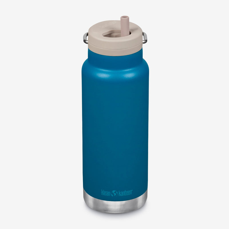 Outdoor-ready Klean Kanteen 32oz TKWide with Twist Cap in Canyon Orange, showing chip resistant finish and durable design