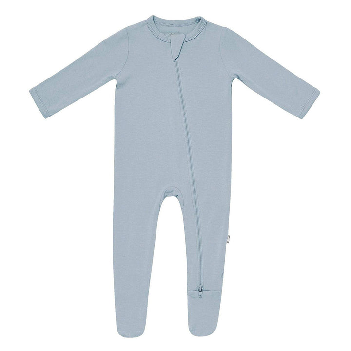 Cozy and soft, Fog Kyte Baby Footie pajamas make excellent bamboo baby footie pajamas for rest