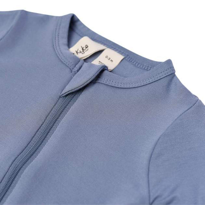 Slate Kyte Baby Footie Pajamas provide classic softness loved by baby boy pajamas fans.