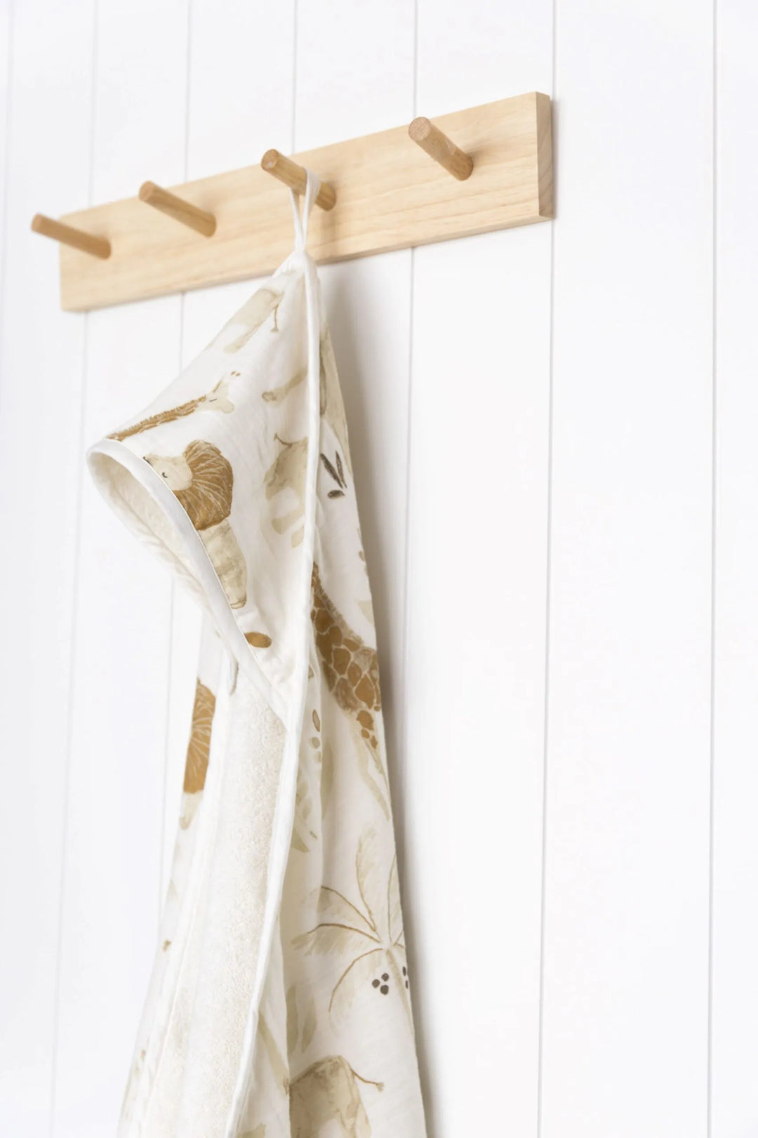 Crane Baby Kendi Hooded Towel, soft baby towels with hood perfect for newborns and toddlers at home or on the go.