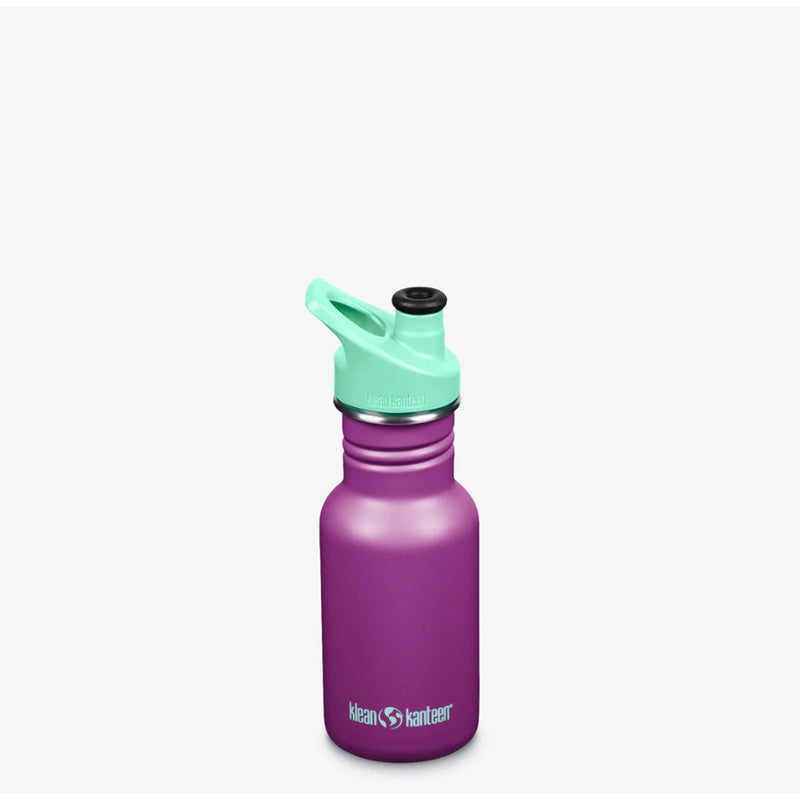 Klean Kanteen kids sports water bottle in purple