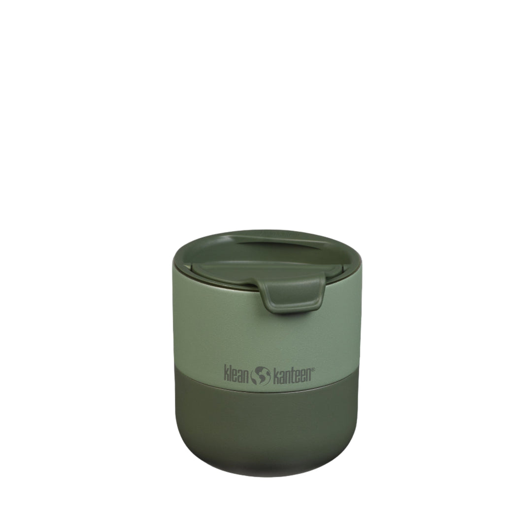 Fresh Klean Kanteen 10oz Rise Lowball Tumbler in Sea Spray green, showcasing durable stainless steel and sleek design