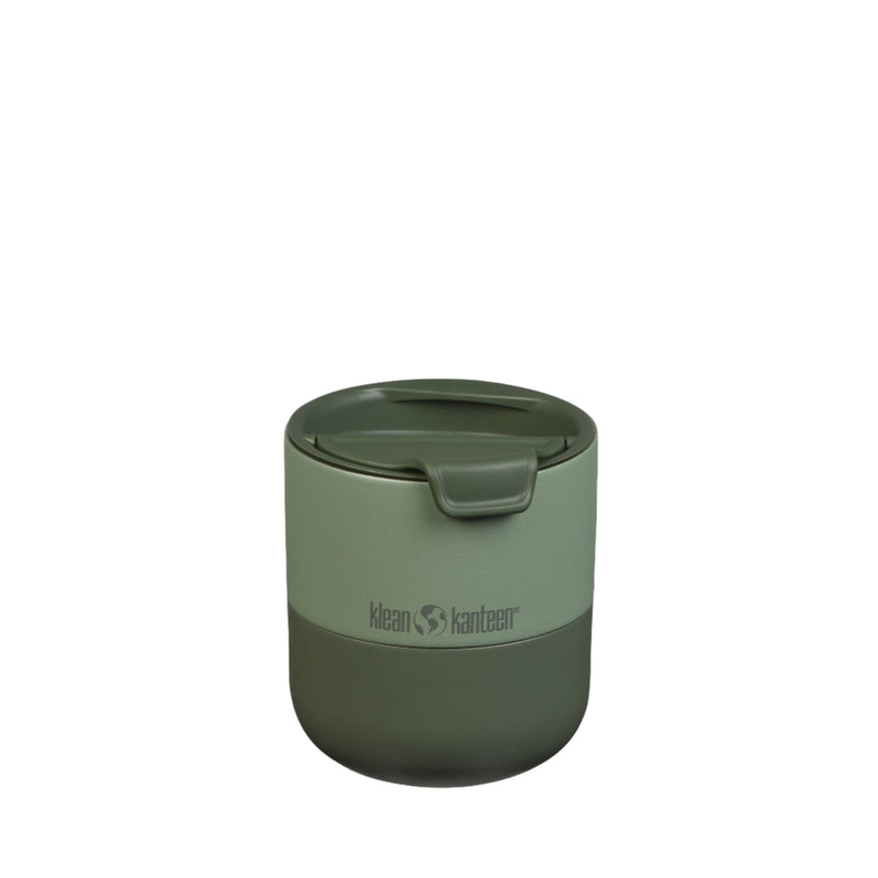 Fresh Klean Kanteen 10oz Rise Lowball Tumbler in Sea Spray green, showcasing durable stainless steel and sleek design