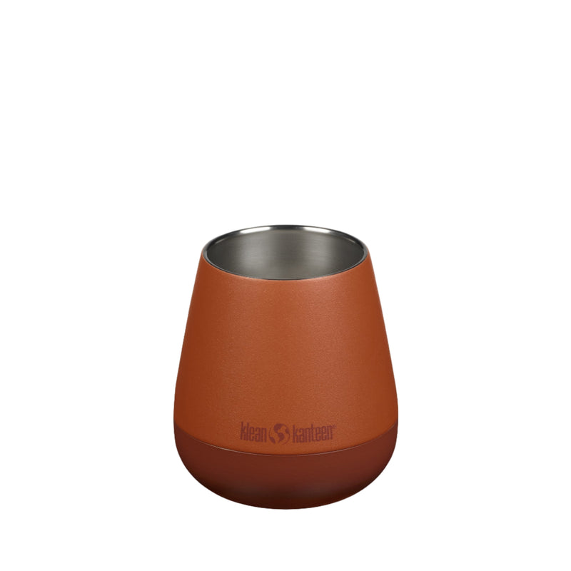 Klean Kanteen 10oz Rise Wine Tumblers in Autumn Glaze, highlighting durable metal construction and smooth finish