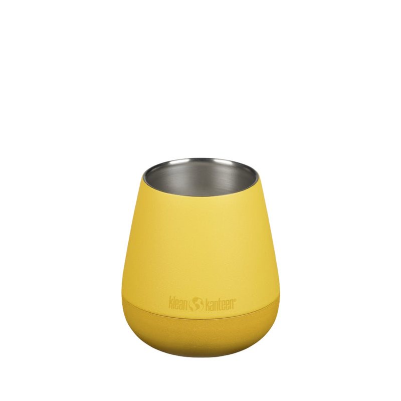Klean Kanteen 10oz Rise Wine Tumblers in Old Gold, featuring chip resistant finish and classic style