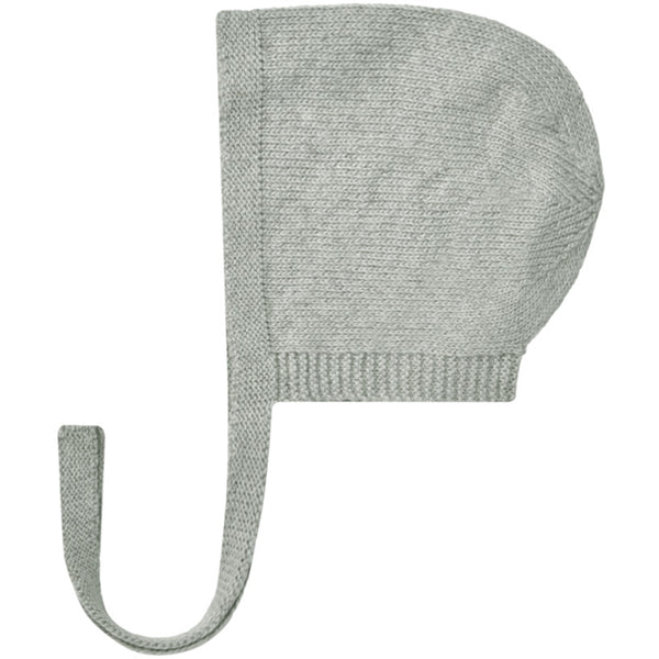Quincy Mae knit baby bonnet heather sky