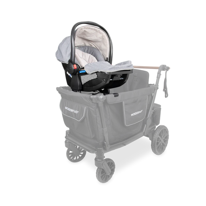 Secure infant travel on a stroller wagon with Wonderfold L2 Car Seat Adapters for everyday convenience