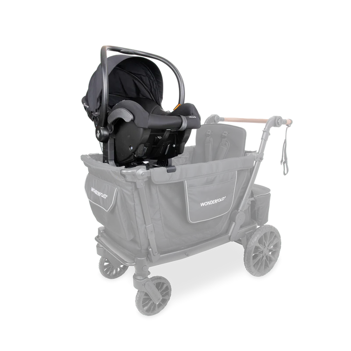 Convert into a double stroller system with Wonderfold L2 Car Seat Adapters for convenient infant transport