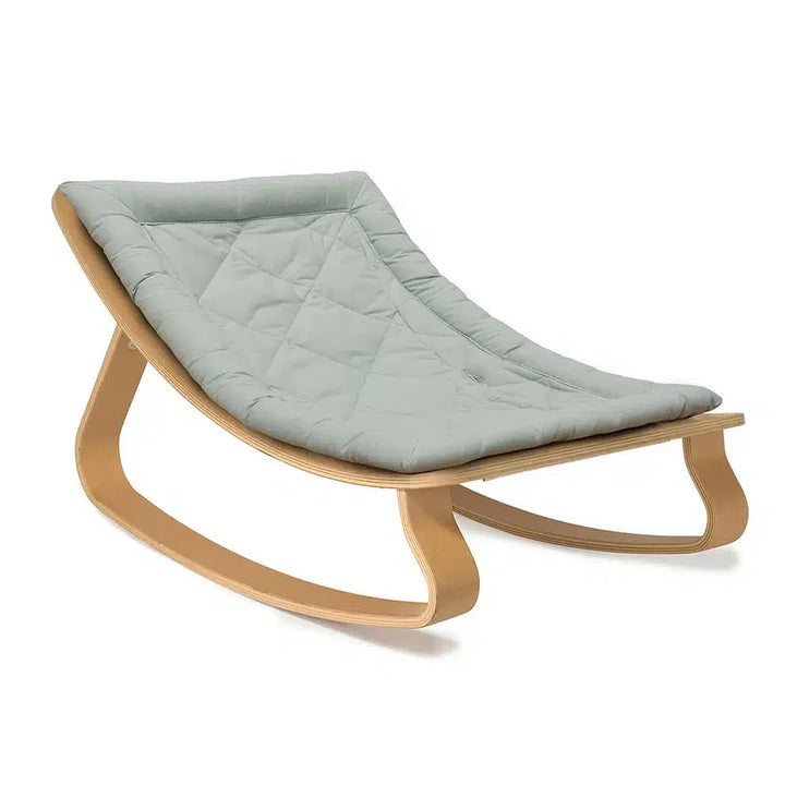 Charlie Crane LEVO Rocker | Beech Farrow photographed as modern baby nursery furniture with clean lines