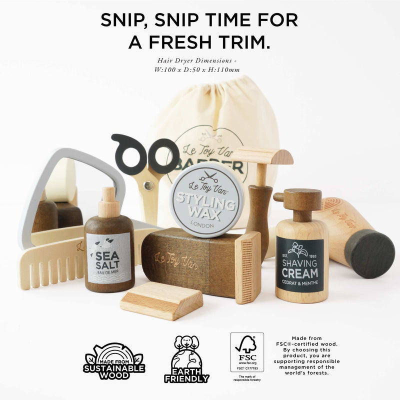 Le Toy Van Barber Set Sustainable wood toys