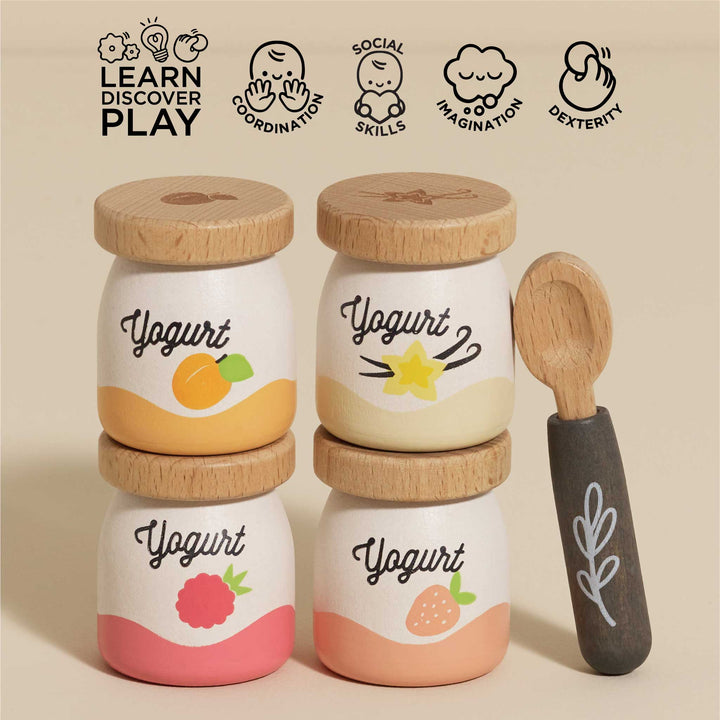 Le Toy Van Yogurt Pretend Play Set for Kitchen