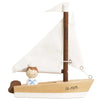 Le Toy Van Sail boat with captain wooden kids toys