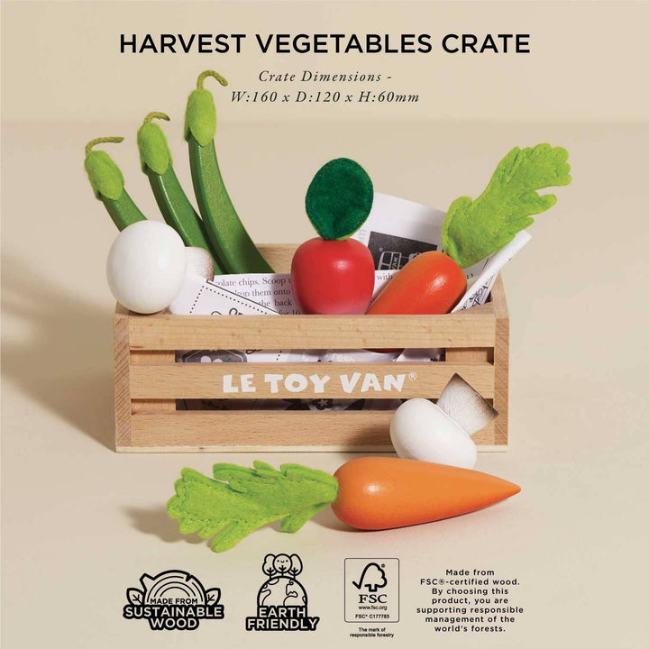 Le Toy Van Vegetable Pretend Play Set for imaginative play