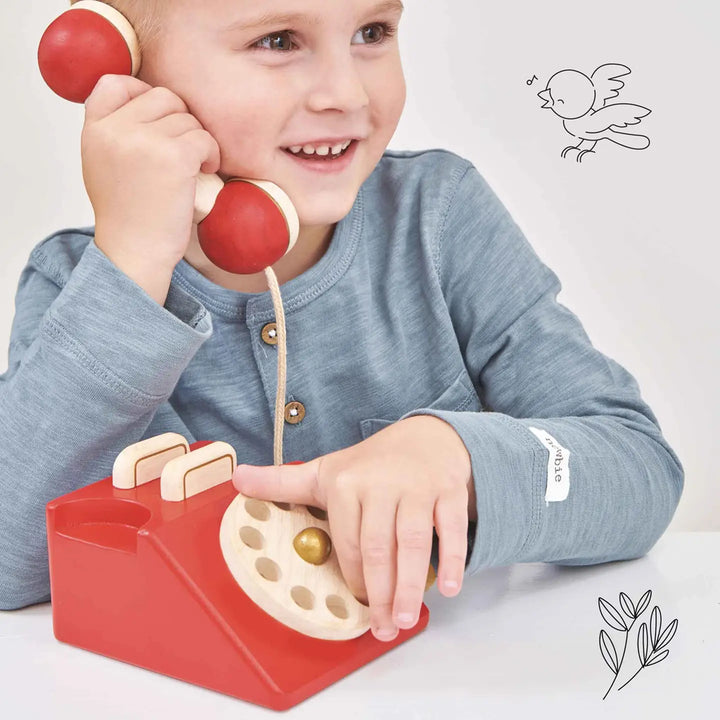 Le Toy Van Wooden Vintage Phone kids toy
