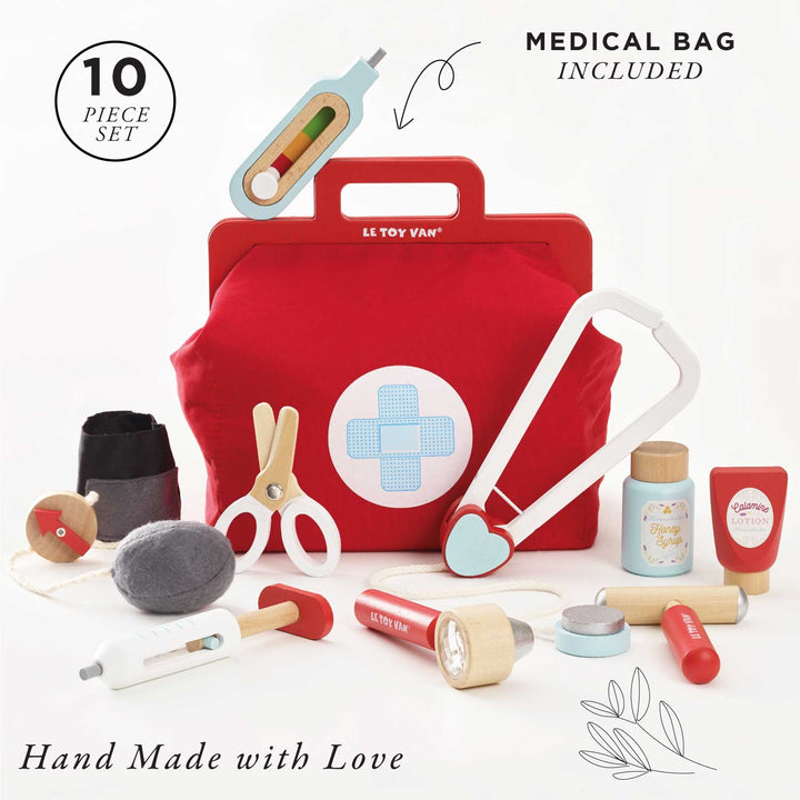 Le Toy Van make believe doctor kit with bag