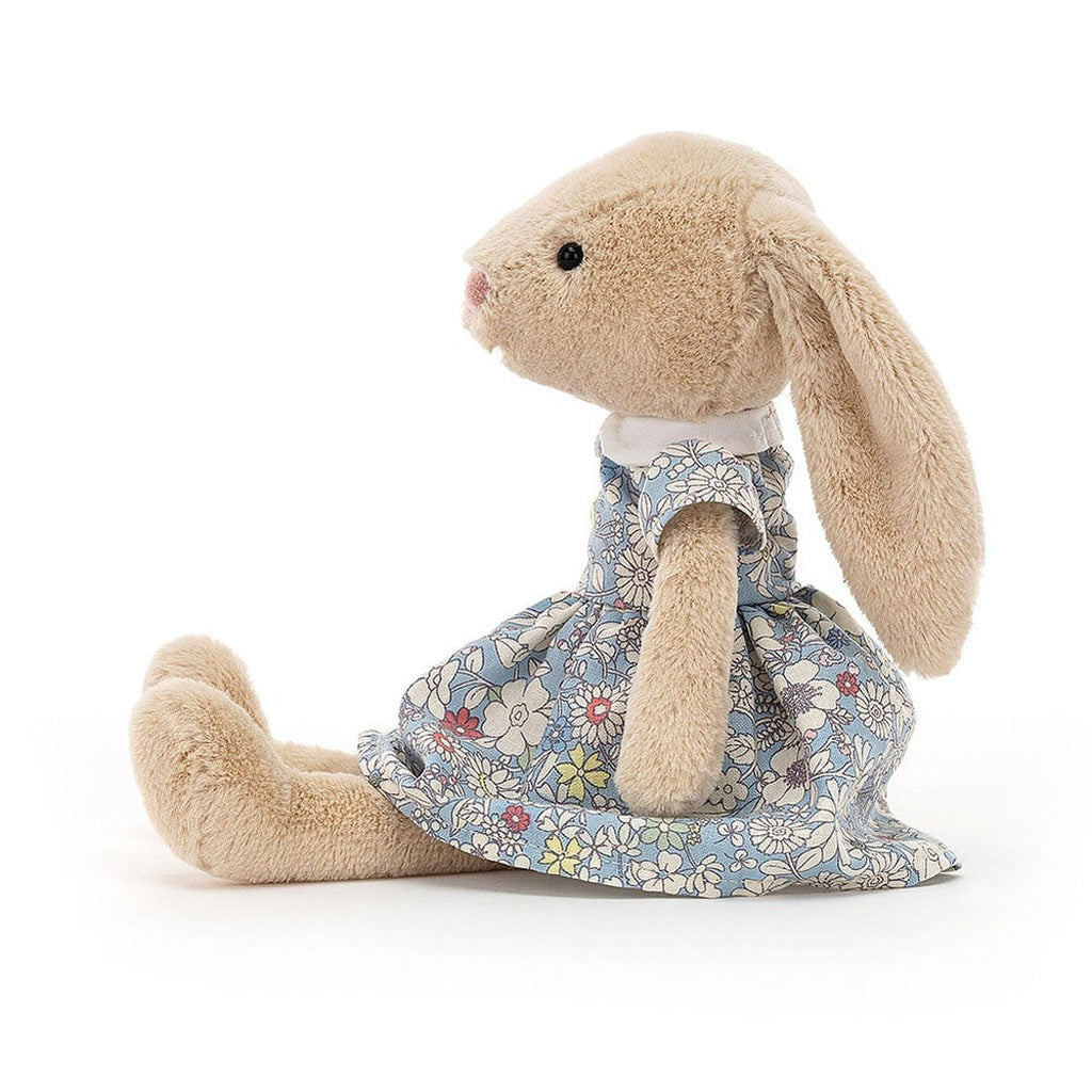 jelly cat lottie bunny stuffed animal in floral dress