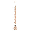 Mushie baby's pacifier Luna clip in Blush