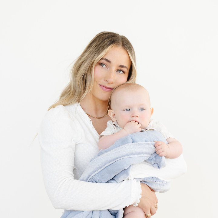 Storm Cloud Saranoni Lush Mini Blanket offers soothing softness that stands out for Soft baby blankets design lovers.