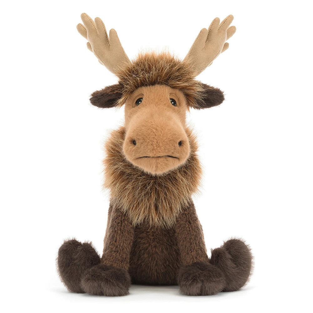 Holiday moose plush: Jellycat Birchly Moose, a Jellycat Christmas favorite
