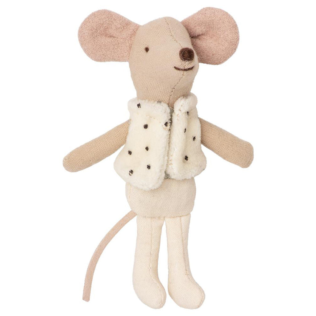 lifestyle_1, Maileg Little Brother Dancer Mouse In Matchbox Children's Doll Toy