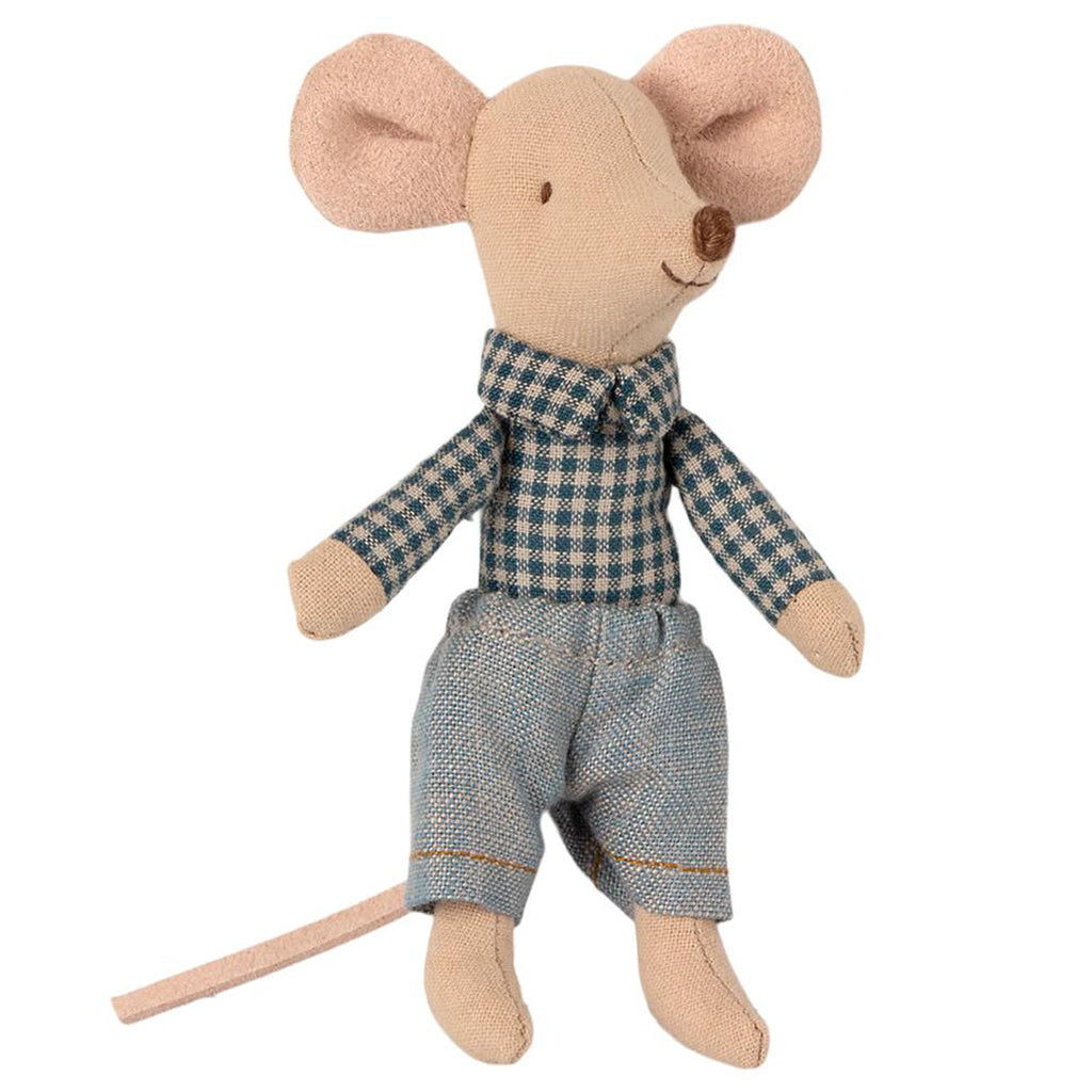 Maileg Little Brother Mouse in Matchbox unique stuffed animals