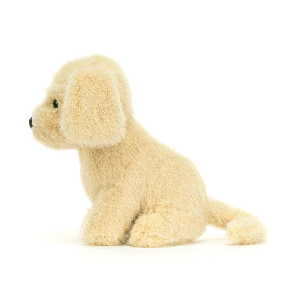 Jellycat Golden Puppy cozy comfort toy, travel companion; snuggle companion plush