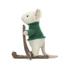 Skiing mouse by jellycat