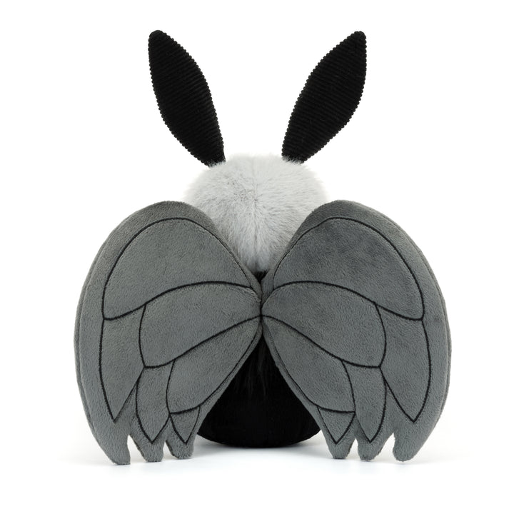 Soft and whimsical Jellycat Miff Mothman stuffed animal brings spooky-cute charm.