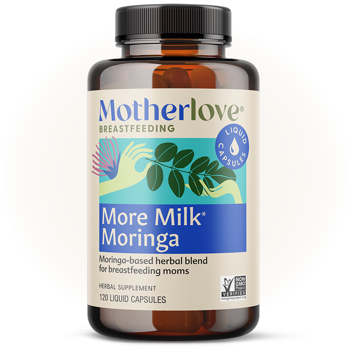 Motherlove More Milk¨ Moringa Liquid Capsules 120ct potent formula works as supplements to increase breast milk supply