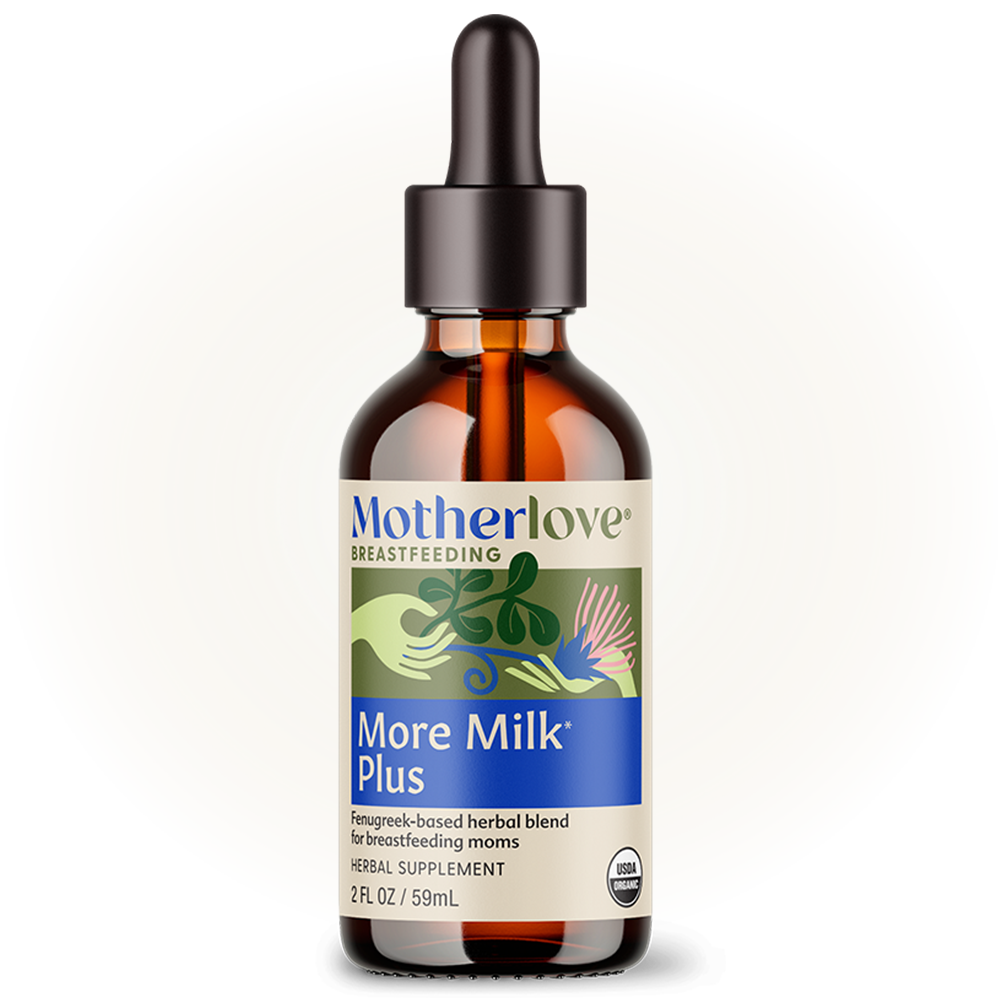 Motherlove More Milk Plus¨ Traditional Tincture glow image helps moms with milk supply supplements for healthy lactation