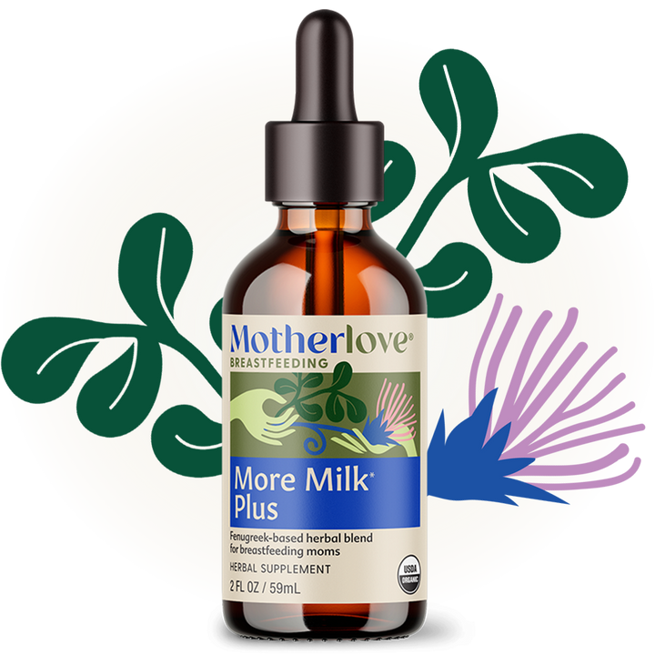 Support breastfeeding naturally with Motherlove More Milk Plus¨ Traditional Tincture, boost milk supply supplements