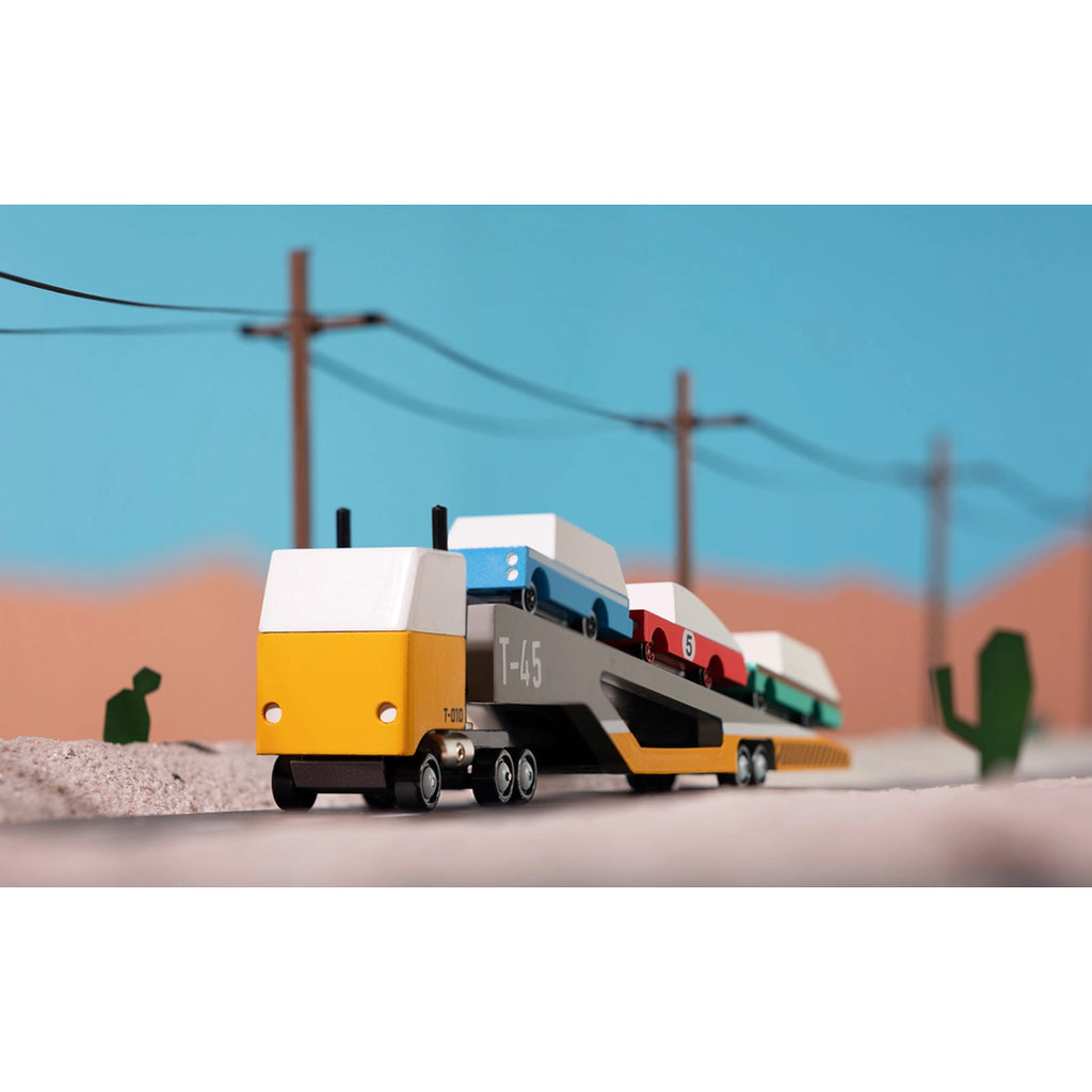 candylab magnetic toy car transporter