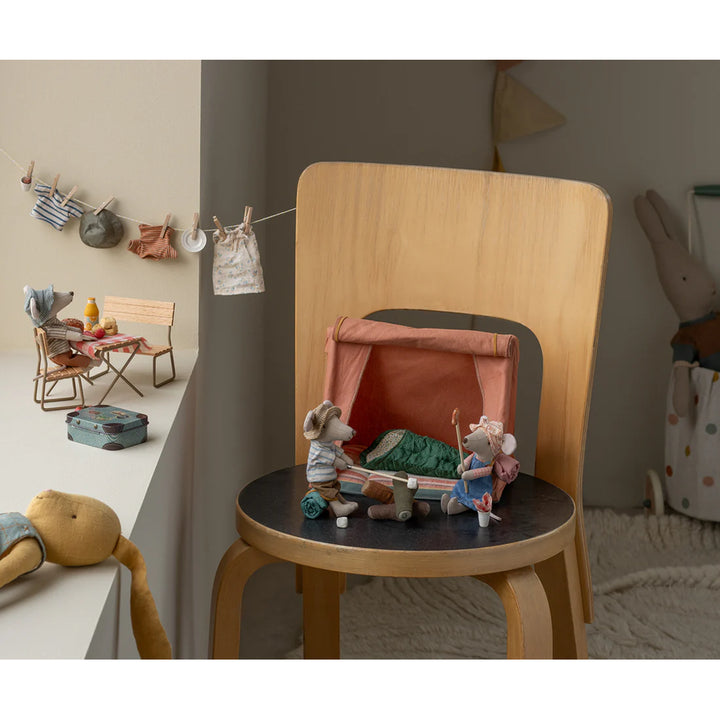Maileg Happy Camper, vibrant tent for Maileg mouse house adventures