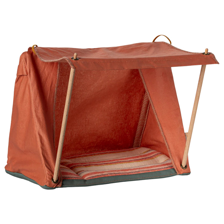 Maileg Happy Camper, fun orange tent for Maileg mice collection
