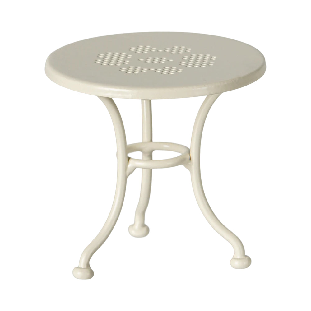 Maileg Small Cafe Table in off-white, perfect for Maileg mice