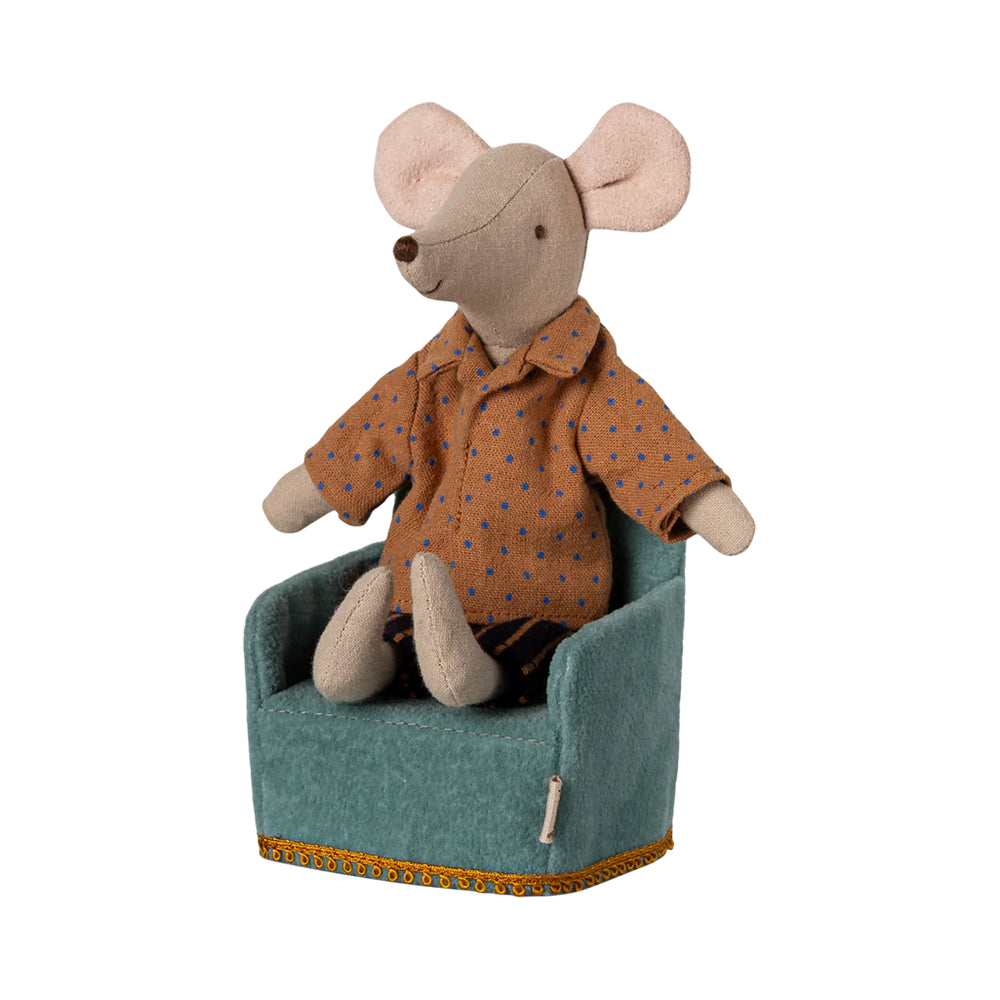 Maileg Mint Folding Chair, perfect for Maileg mouse house