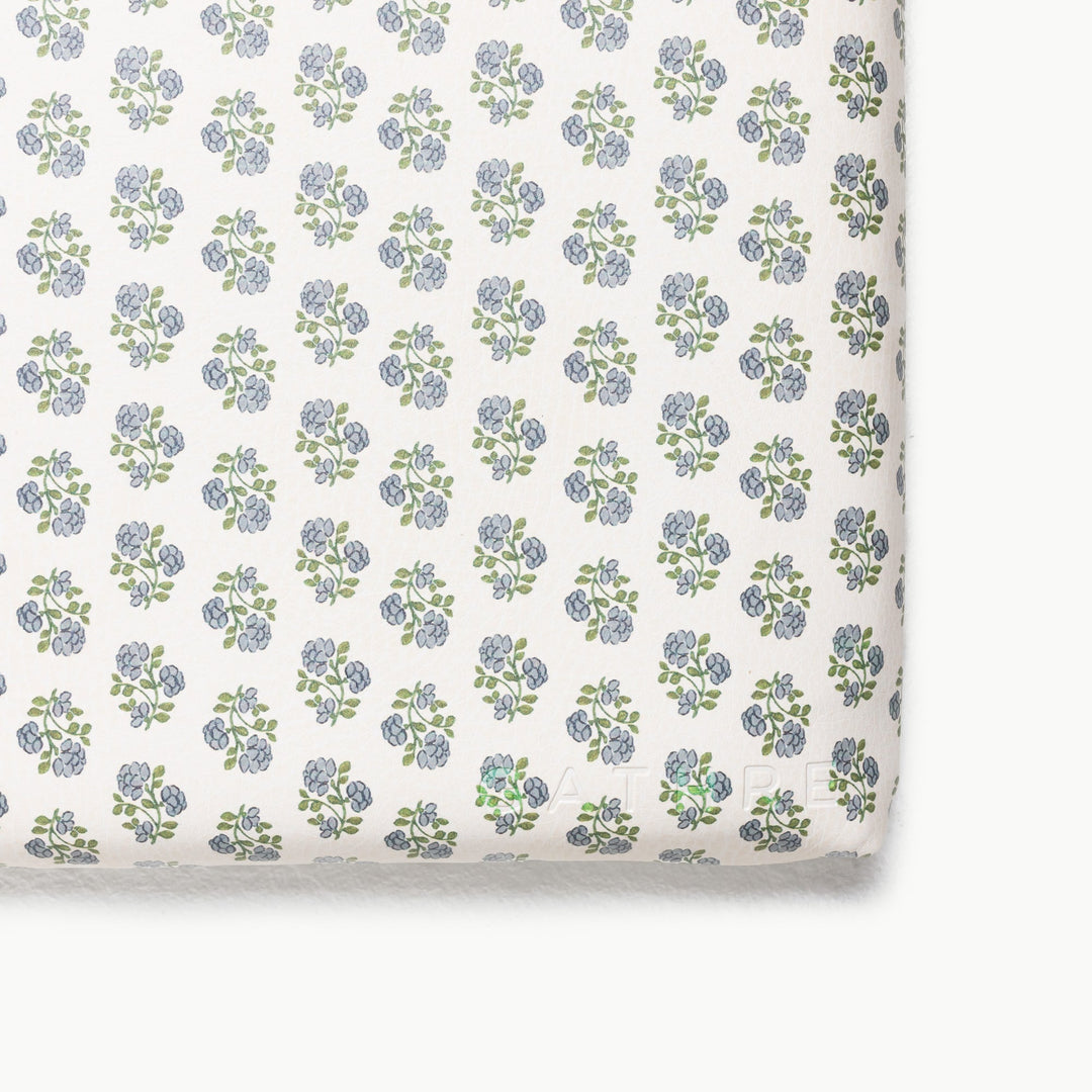 Gathre vegan leather baby changing mats in meadow 