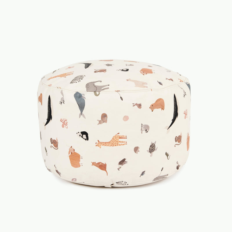 Gathre circle menagerie pouf 