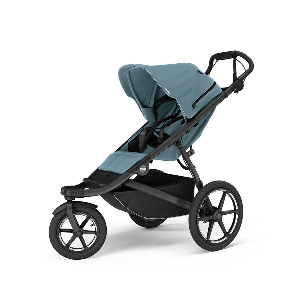 Mid-blue Urban Glide 3 Thule infant stroller, combining style and performance.