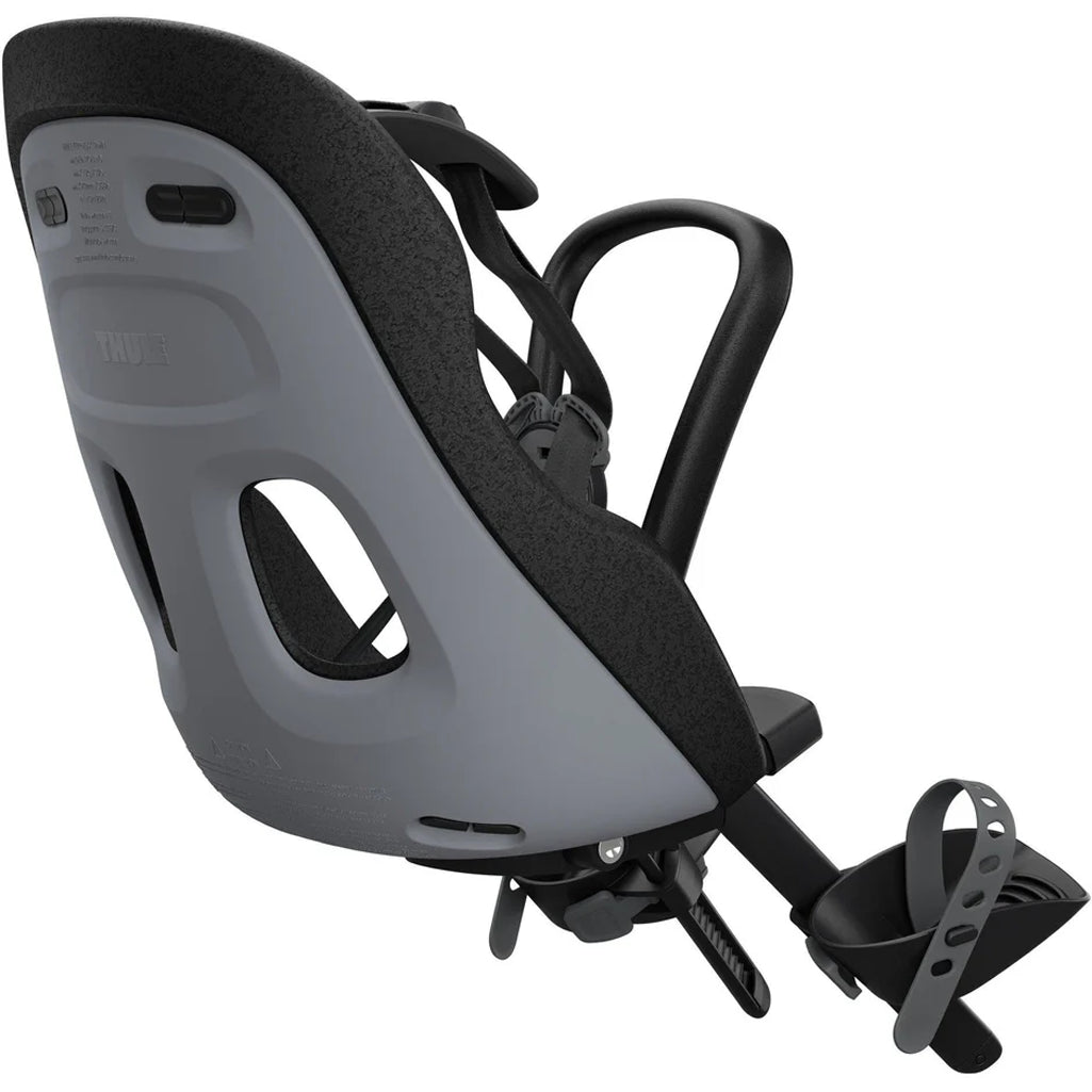 Monument Gray Thule Yepp Nexxt2 Mini, a sturdy and comfortable bike seat option.