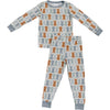 Mebie Baby dusty blue bamboo two-piece set