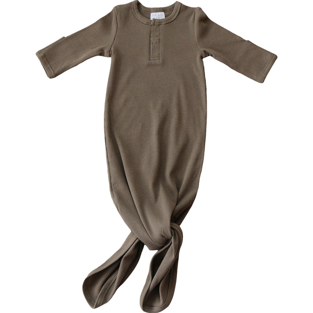 organic cotton ribbed mebie cocoa baby sleep sack