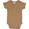 Mebie Baby organic cotton ribbed snap bodysuit