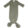 Mebie Baby ribbed cotton knotted gown