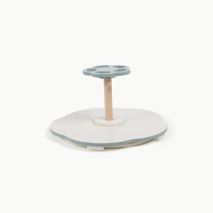 Grey colored Sit and Spin toy by Gathre, shown alone on a plain background