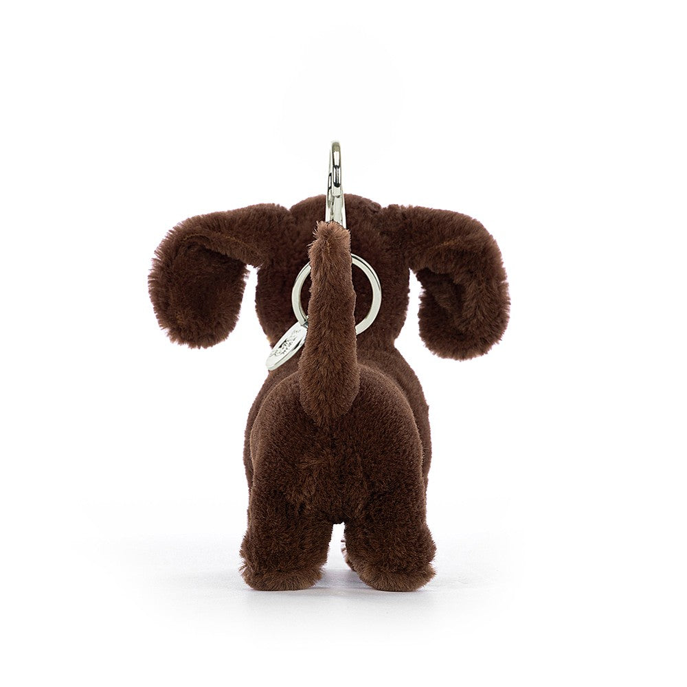 Jellycats otto sausage dog bag charm stuffies