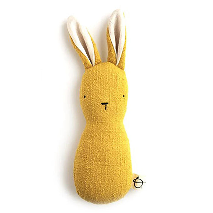 Ouistitine Baby Rattle Toy Bunny in Mustard