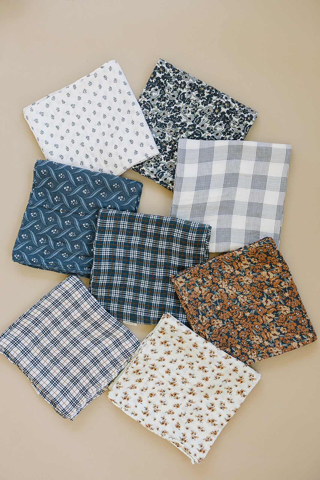 During burping time, Mebie BabyÕs Liberty Floral Muslin Burp Cloth provides gentle, durable coverage.