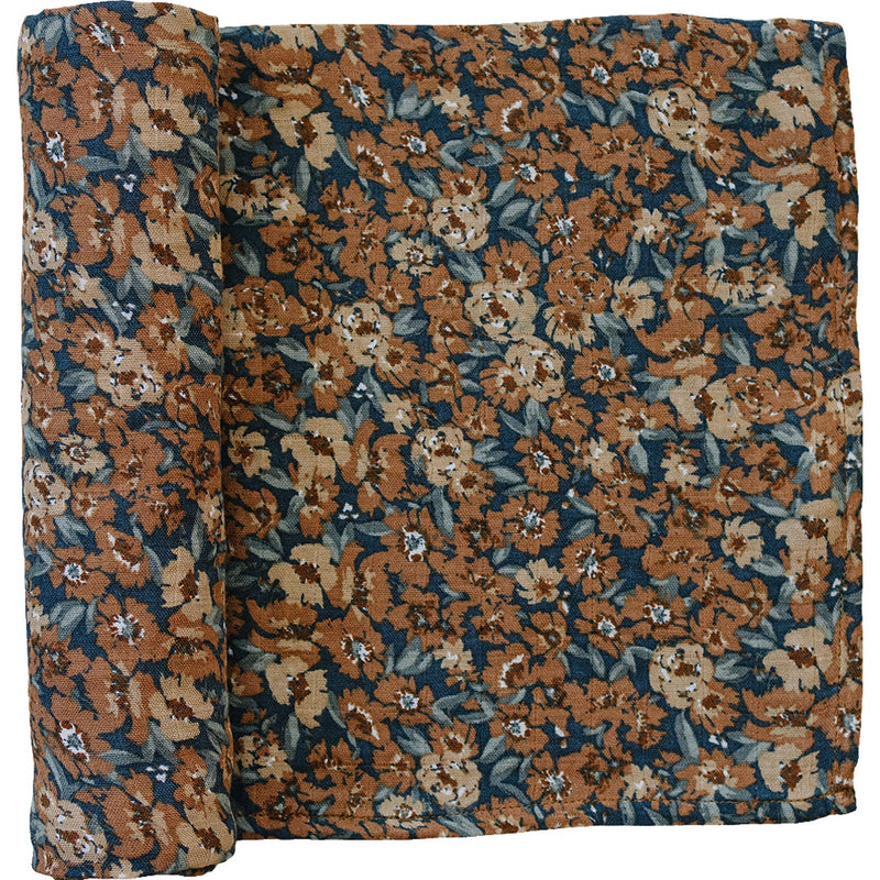 Mebie Baby Venetian Floral Muslin Swaddle Blanket keeps your baby cozy with a soft baby swaddle.